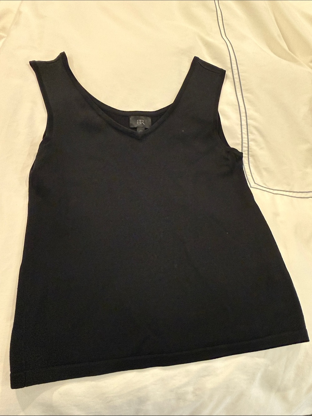 Banana Republic Black V-Neck Sleeveless Tank Top